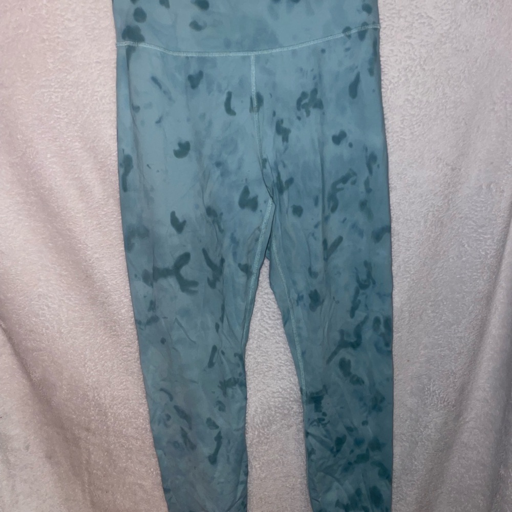 Blue Patterned Leggings